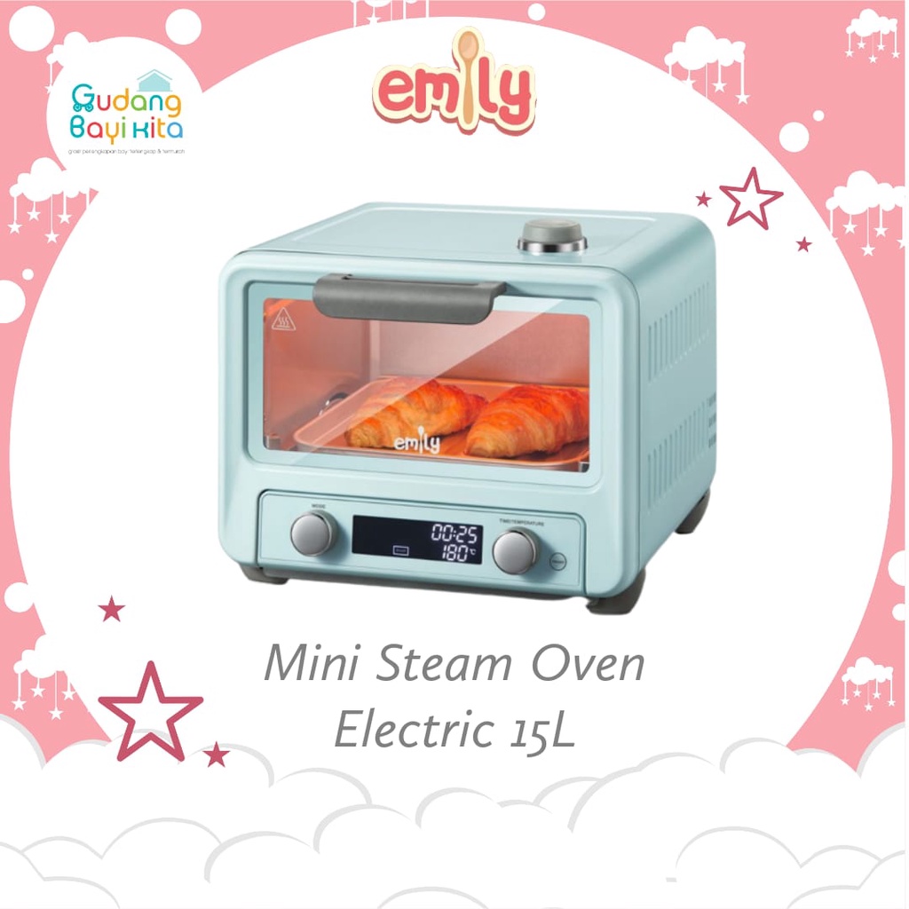 Emily Mini Electric Steam Oven / OVEN Mini Listrik' / Alat Pemanggang
