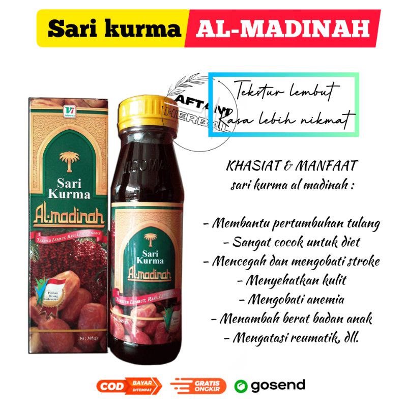 

sari kurma AL MADINAH - pencernaan - nutrisi sehari-hari