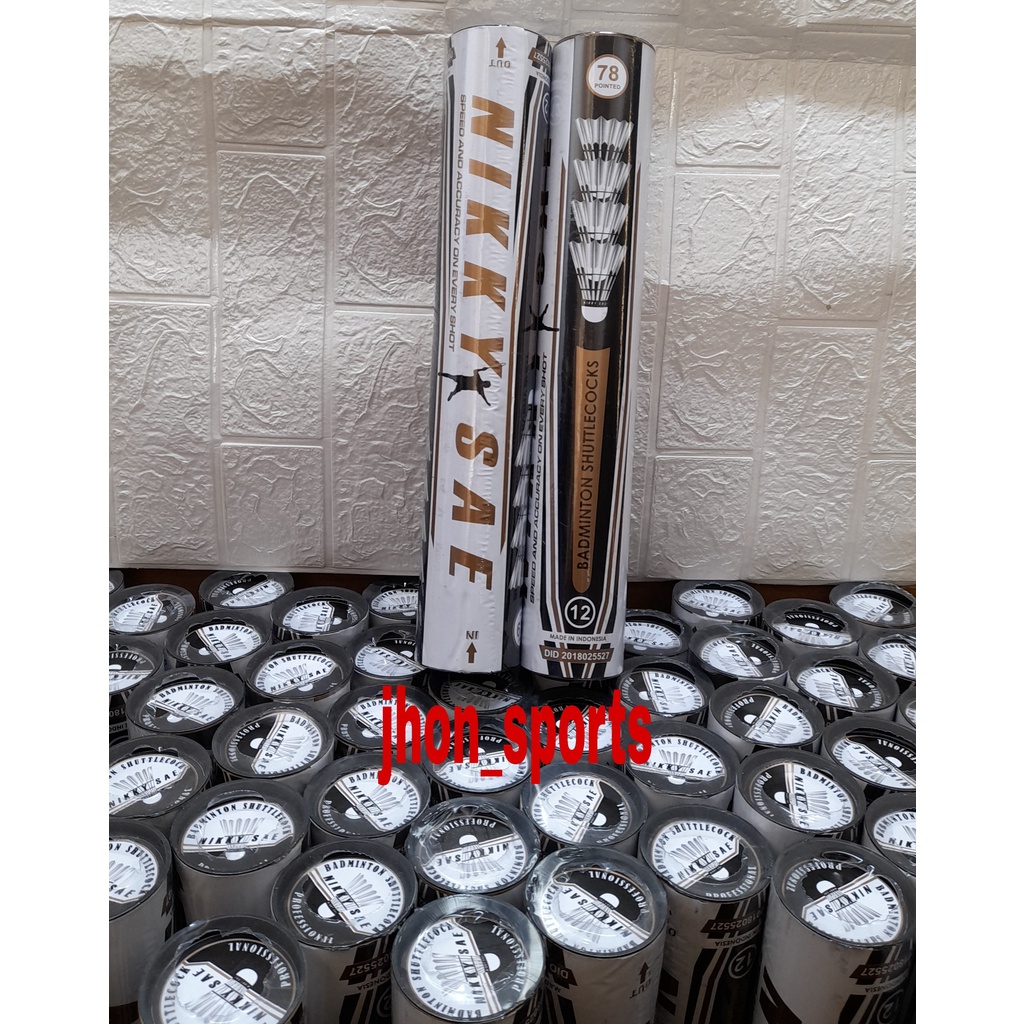 SHUTTLECOCK NIKKYSAE BLACK STANDART PBSI DAN ORIGINAL