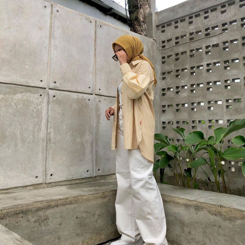 M tunic dropshoulder stripe - Tunik dauky