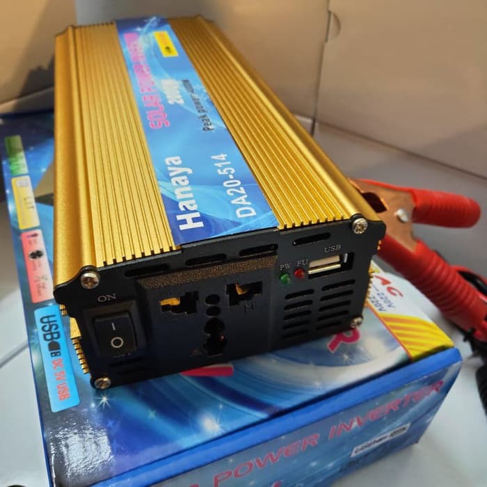 POWER INVERTER 2000 WATT-/INVERTER DC TO AC MEREK HANAYA MURNIH mantap 100% bosku
