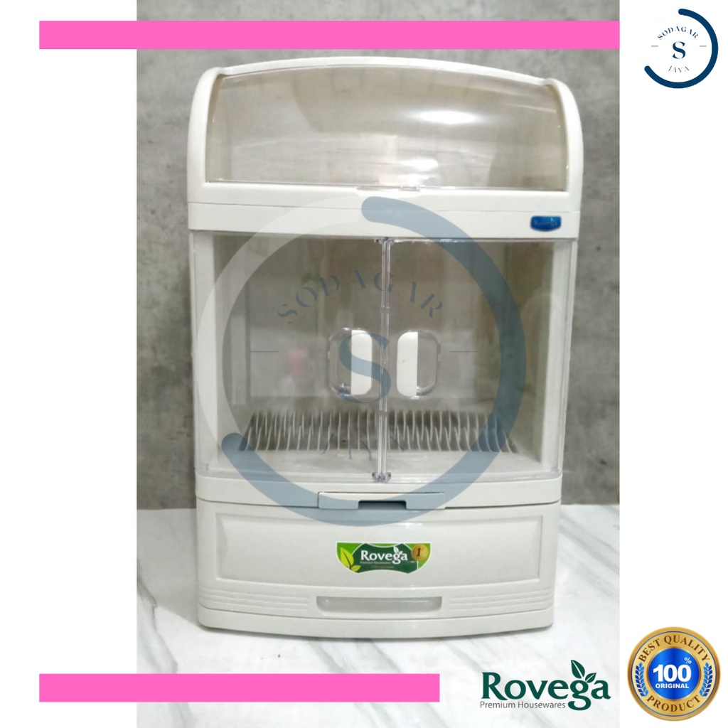 Rovega Rak Piring Premium Pladys DCB 2568/Rak Piring Plastik Original