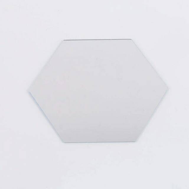 hiasan dinding cermin hexagonal ukuran kecil impor mirror wallstiker