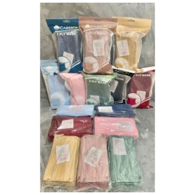 Masker Earlop Careion 3ply isi 50pcs