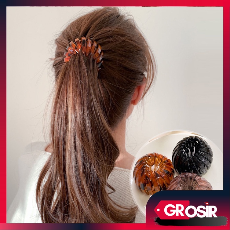 Grosir - F1008 Jepit Rambut Gaya Retro Korea / Ikat Rambut Ponytail / Jepit Rambut Fashion / Sanggul Rambut Wanita