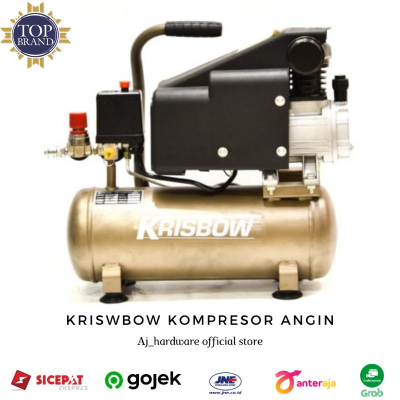 Krisbow Kompresor Angin 1hp 8l 8bar 1ph