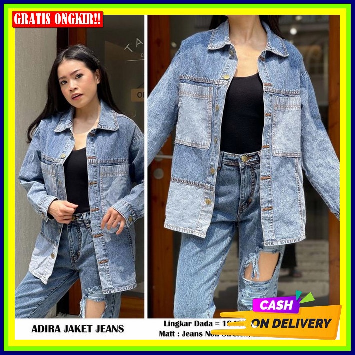 Jaket Wanita Import Premium Jaket Jeans Wanita Oversize Jkt Jens Cewek Murah Terbaru Kekinian Jacket