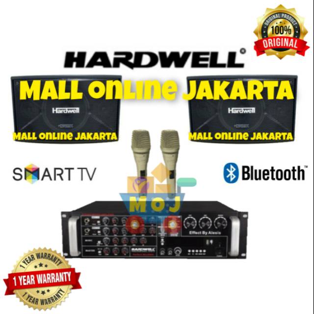 Paket karaoke hardwell 10 inch original sound system pro 10 mic pro 9