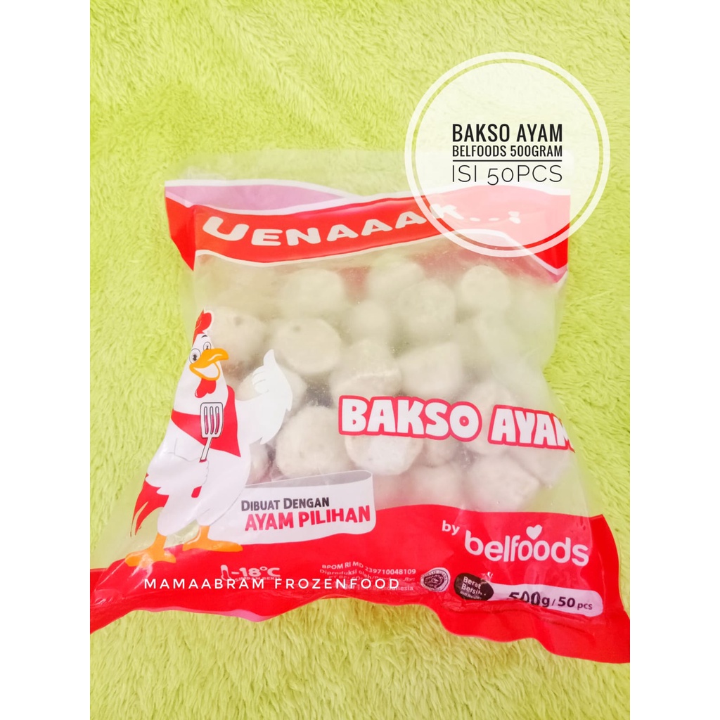 

Bakso Ayam Belfoods 500gram isi 50