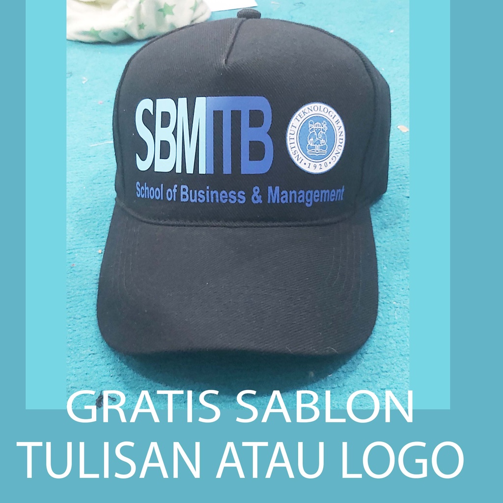 Topi sablon logo gambar foto tulisan model topi baseball