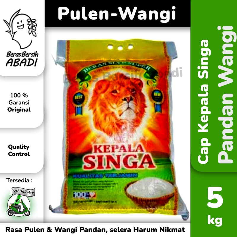 

Beras 5kg Pandan Wangi Kepala Singa