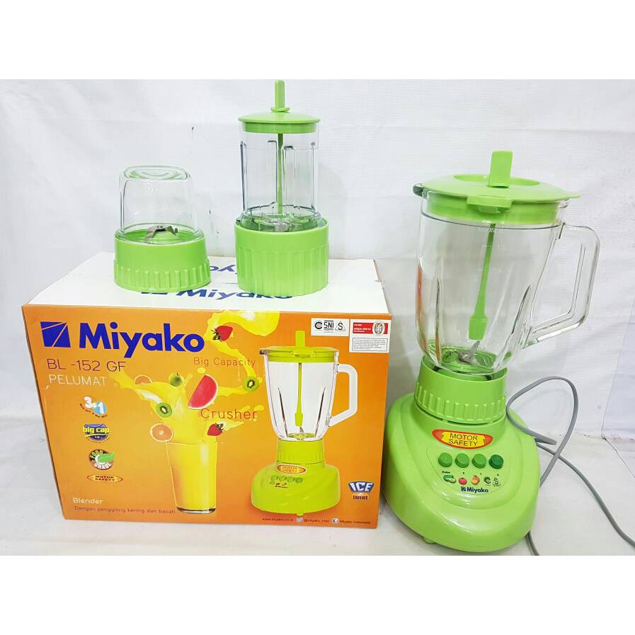 Blender Miyako BL152GF BL 152 GF 152GF 3 IN 1 1.5 Liter Kaca