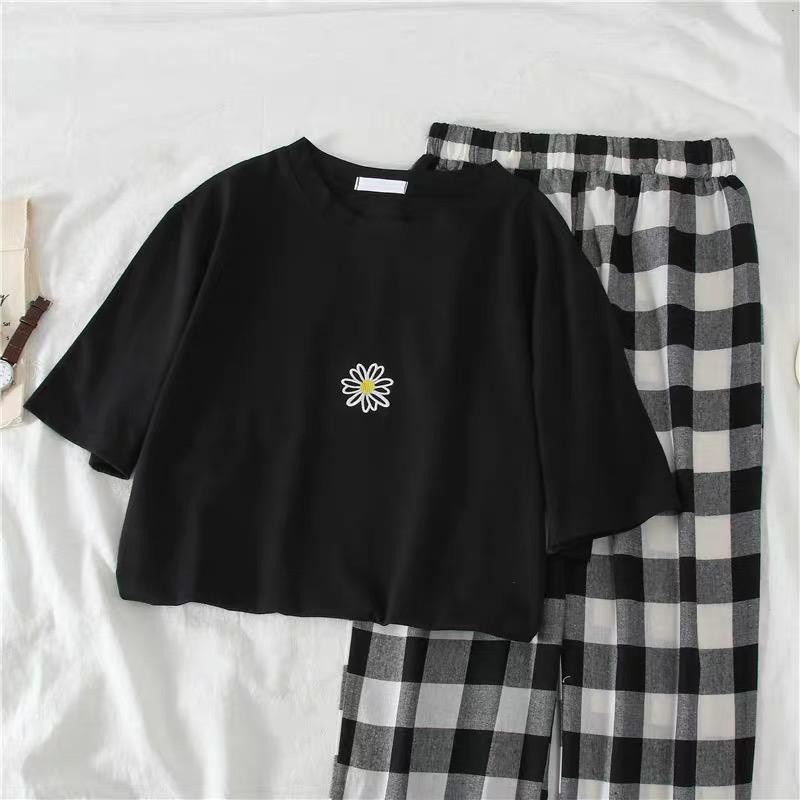 Tq88indonesia Fashion Baju Setelan Wanita Terbaru / BSQ KULOT SET Celana Panjang / Stelan Santai Cewek / Ootd / Outfit Kekinian