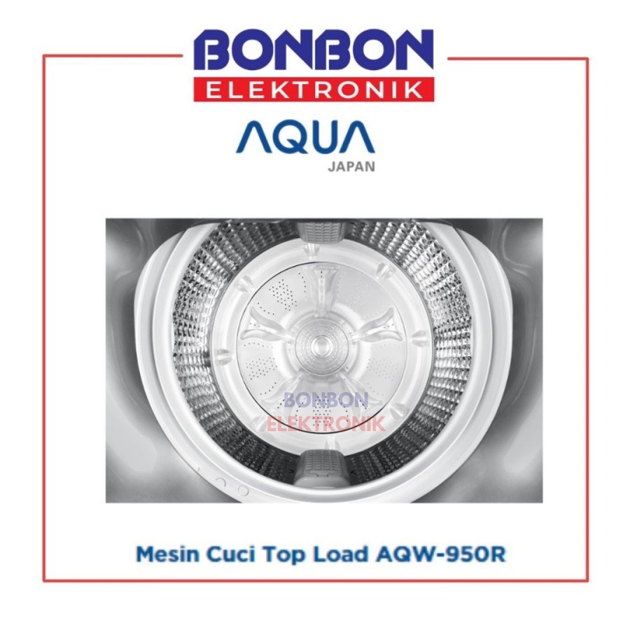 AQUA Mesin Cuci 1 Tabung 9KG AQW-950R / AQW 950 R / AQW950R