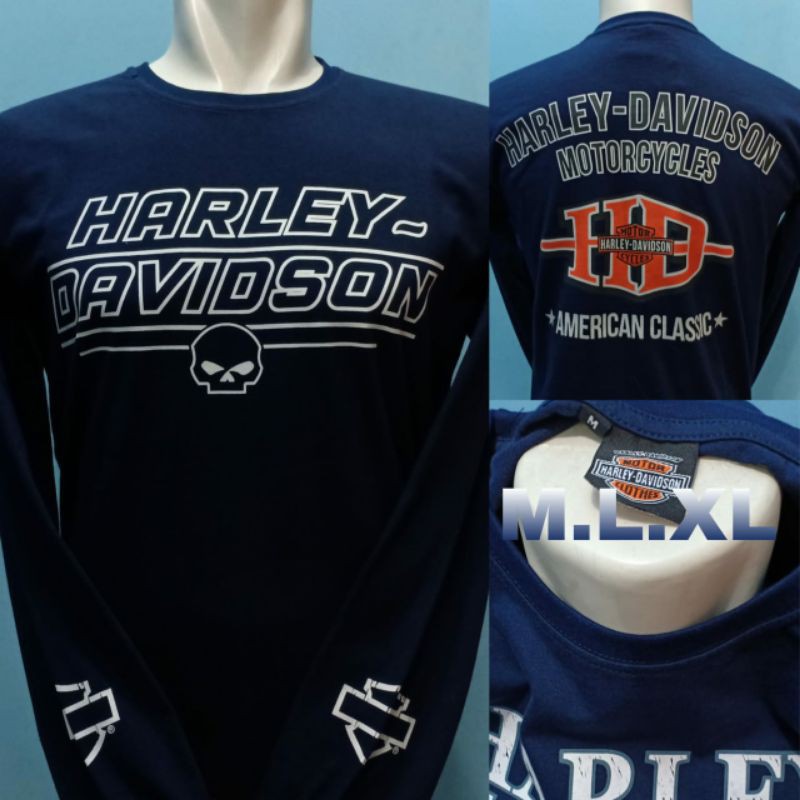 Kaos Harley Davidson Lengan Panjang