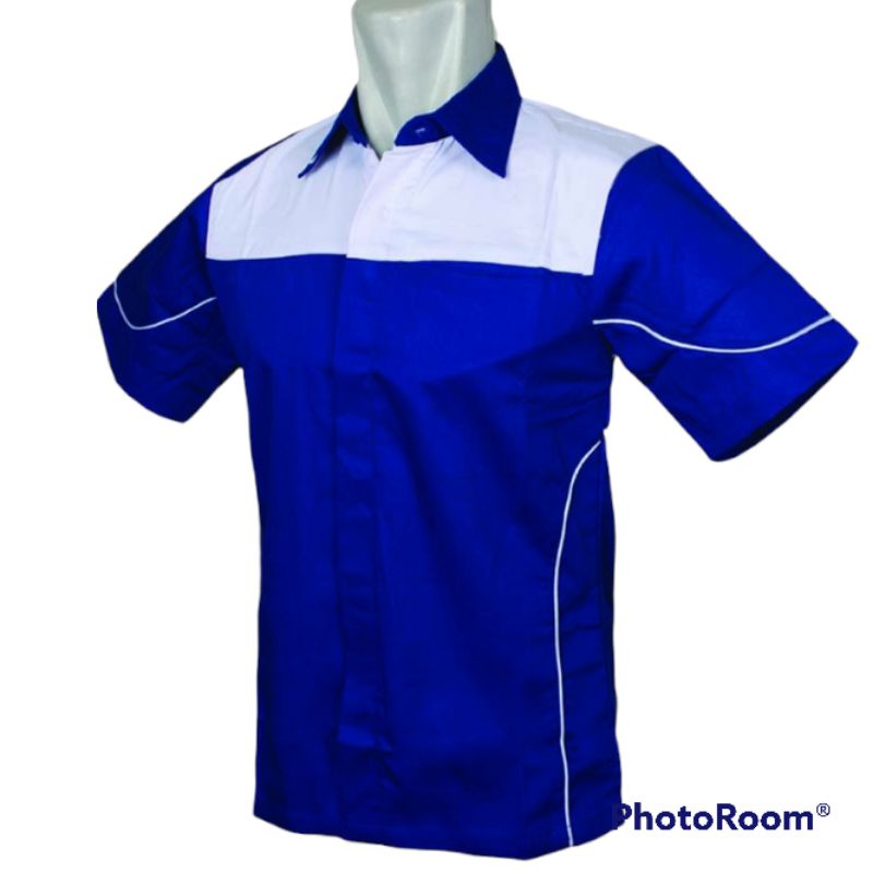 GROSIR BAJU POLOS CUSTOM BORDIR/KEMEJA KERJA TANGAN PENDEK/SERAGAM KARYAWAN KANTOR MURAH/PAKAIAN DINAS LAPANGAN HARIAN/BAJU KOMUNITAS, TAMBAH BORDIR