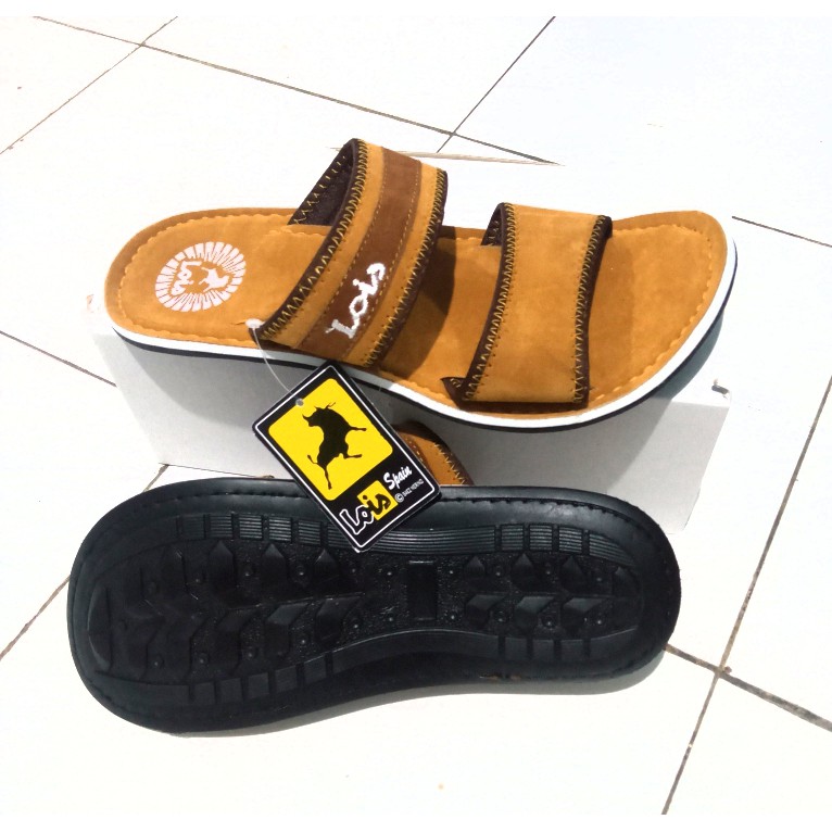 sandal pria dewasa trend baru model selop sendal laki/cowok