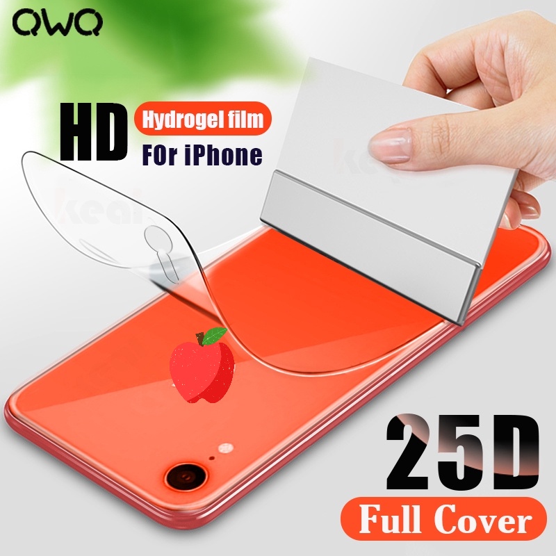 for Iphone Front Screen Protector &amp; Back Screen Protector / Soft Full Cover Hydrogel Film / Full Curved Protective Screen Protector / For Apple for iphone 6,6s,6Plus,6sPlus,7,8,7Plus,8Plus,X,XS,XR,XSMax,for iphone 11,11pro,11ProMax