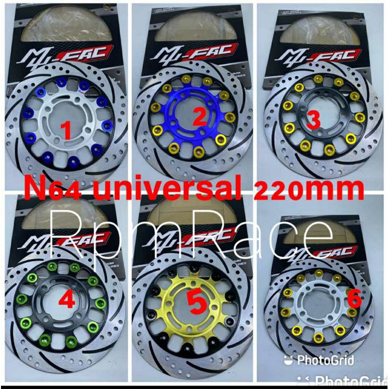 Disk piringan cakram depan 220mm beat vario mio jupiter z mx vega r nouvo scoopy fzr dll