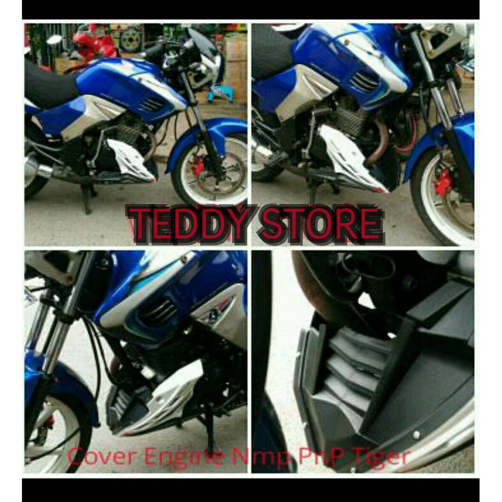 Tutup Mesin Pelindung Lumpur Honda Tiger Revolution Merah Tutup Mesin Pelindung Lumpur Honda Tiger Revolution Merah
