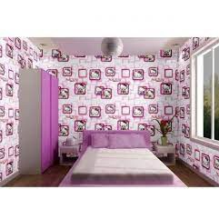 Wallpaper Stiker Dinding | 45 CM x 10 Meter  Motif Hello Kitty Kotak 3D | Anti Air | SOLUSI DEKORASI