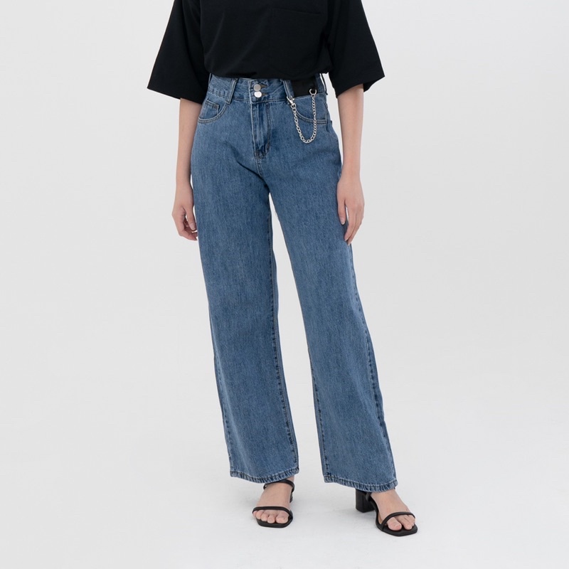 VIERLIN - Jeans 6350 - HW LOOSE JEANS IMPORT