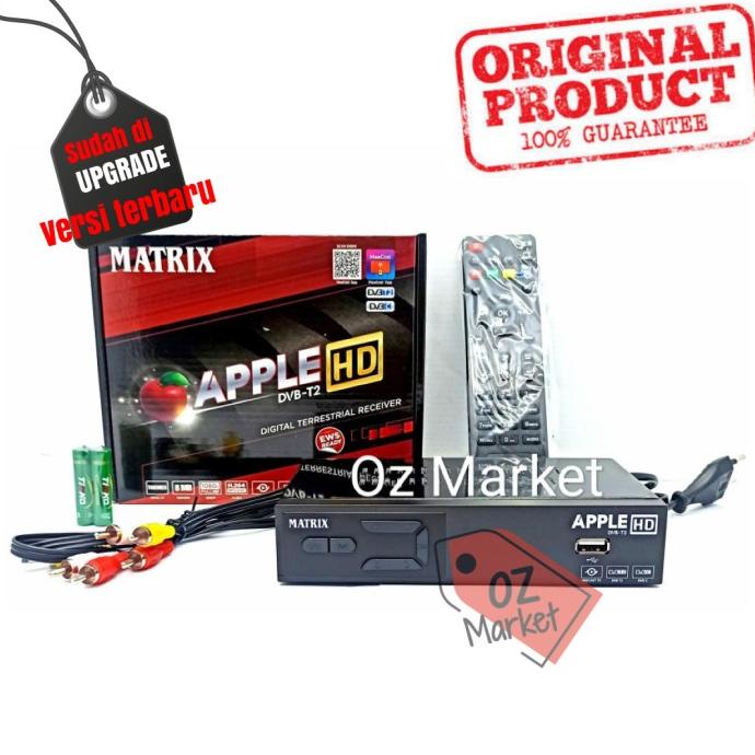 Set Top Box Matrix Apple DVB T2 Matrix Merah Bisa Youtube Termurah