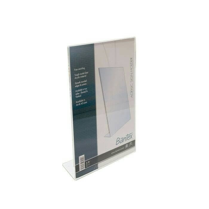 

Bantex Slanted Sign Holder A5 Transparent #8853 08