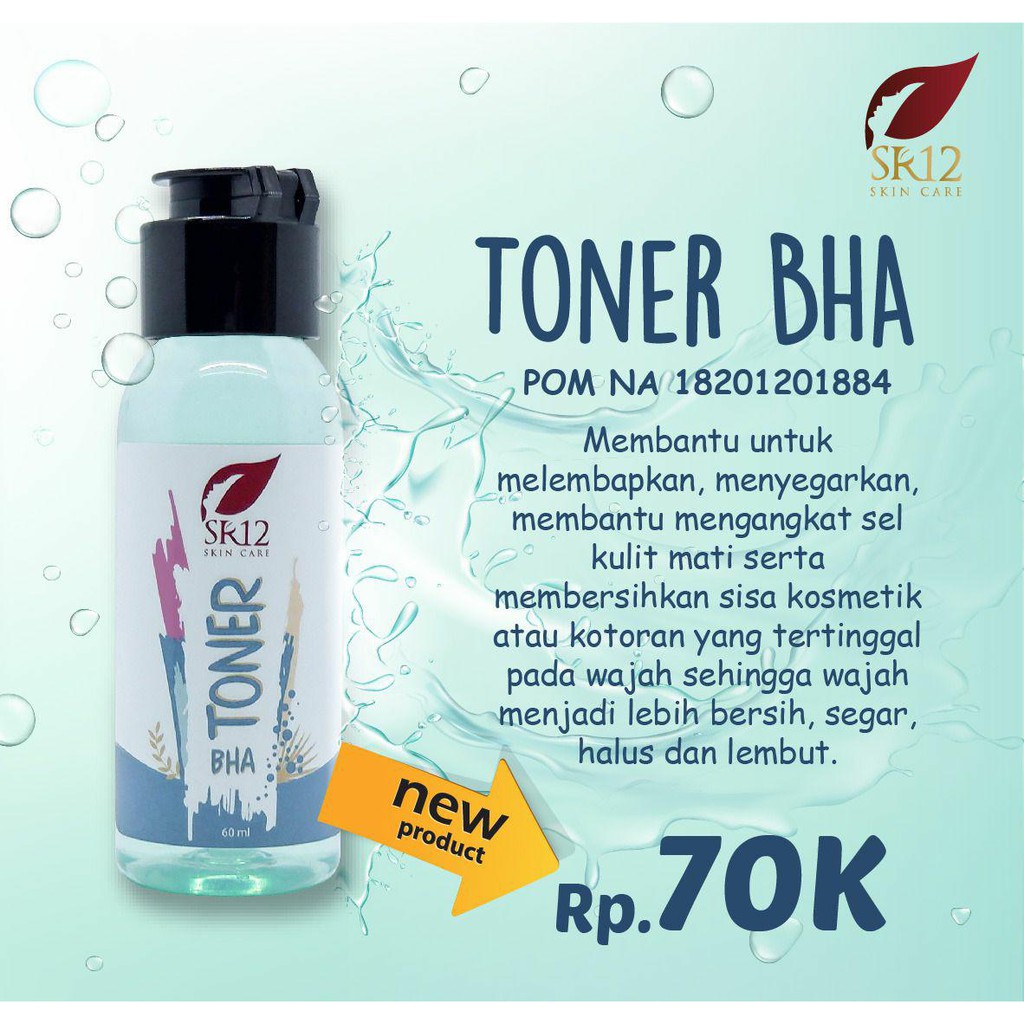 TONER AHA BHA SR12 untuk WAJAH FLEK HITAM BRUNTUS JERAWAT BATU