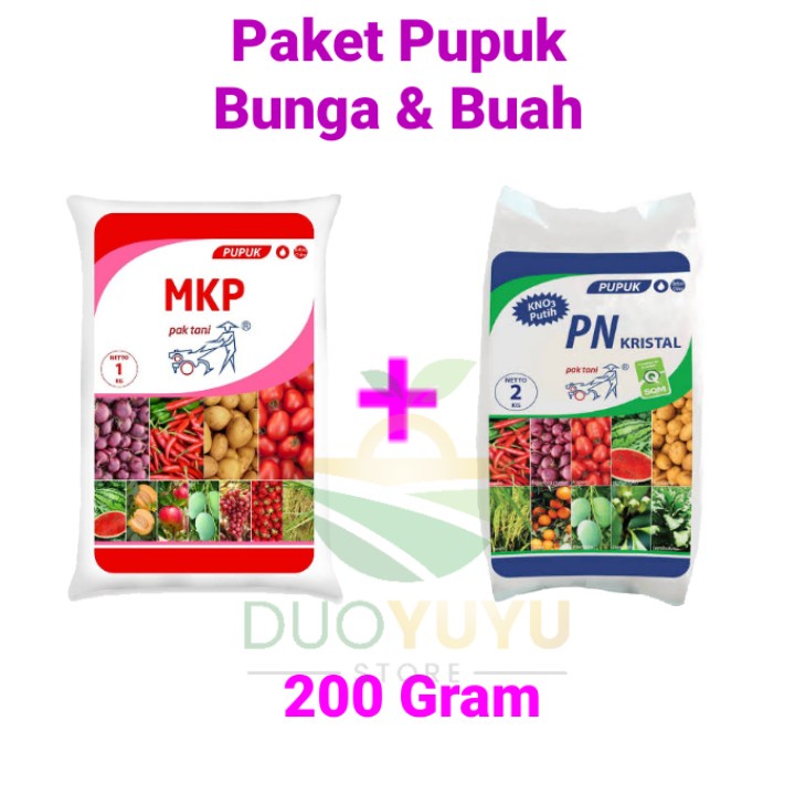 Pupuk Pemacu Bunga dan Buah MKP Pak Tani + KNO3 Putih Repack
