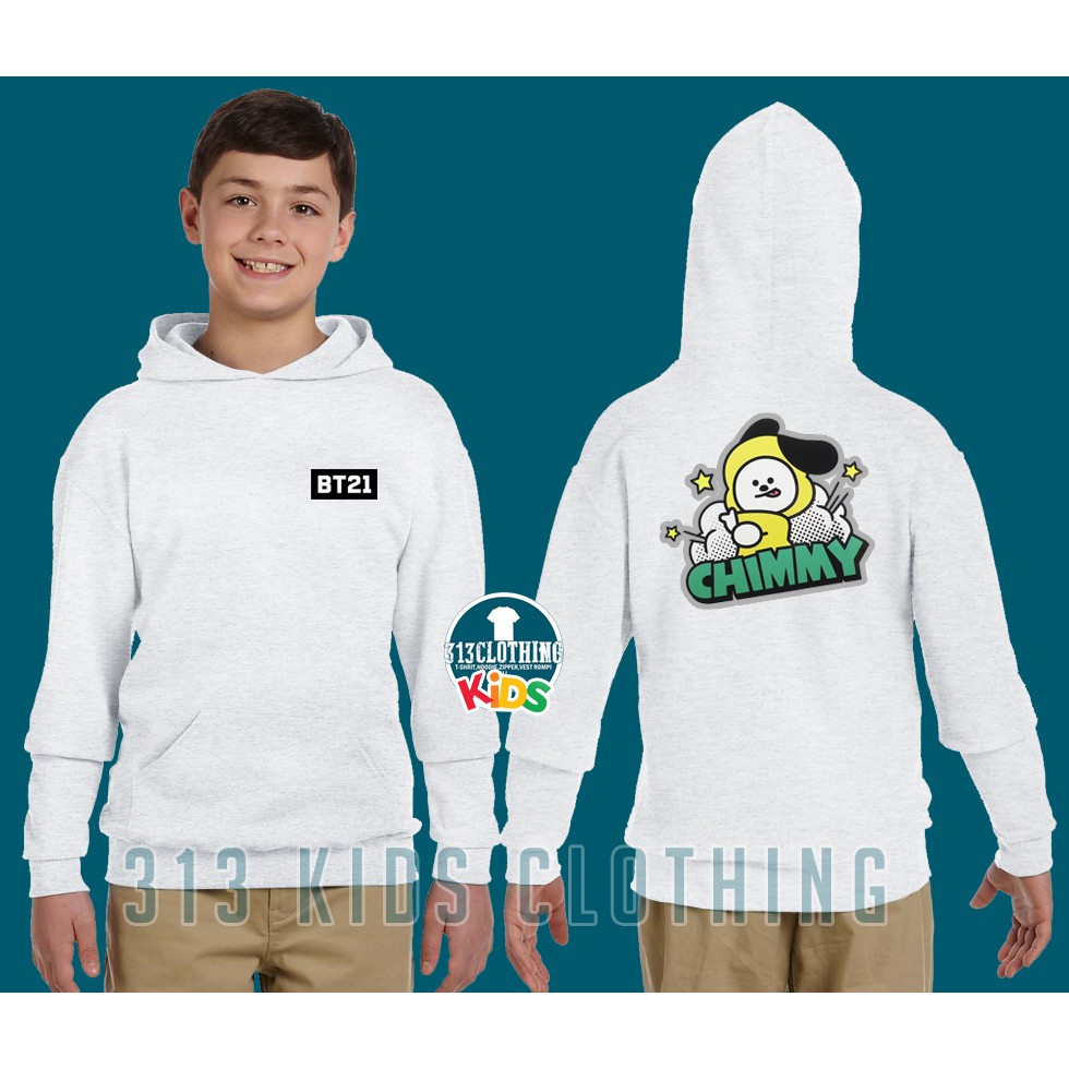 Jaket Anak Hoodie Anak Chimmy BT21 BTS - 313 Kids