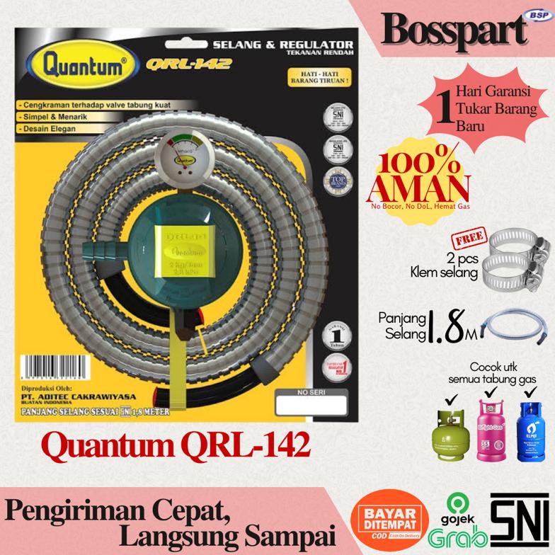 Quantum Regulator Selang Gas QRL-042 / QRL-142 / QRL-042 / Regulator Gas Quantum / Selang gas Kuantum