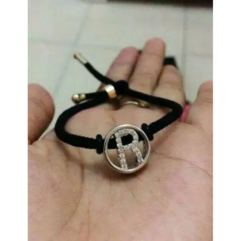 Liontin Huruf Charm Xuping Bahan Gelang Huruf Emas Tali Kawat