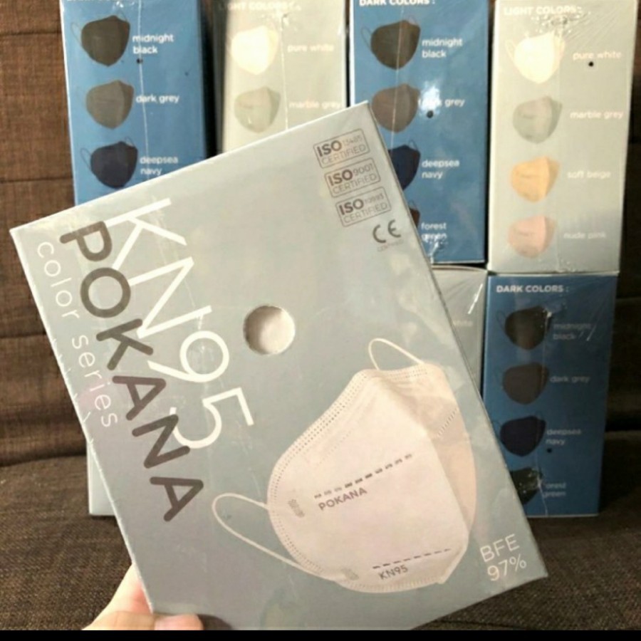 JUAL RUGI Masker Pokana KN95 6 ply isi 12 pcs convex duckbill KF94