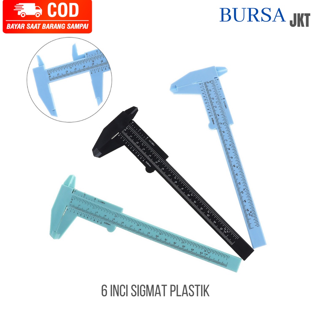 JANGKA SORONG PLASTIK VERNIER CAPILER 15 CM gauge micrometer