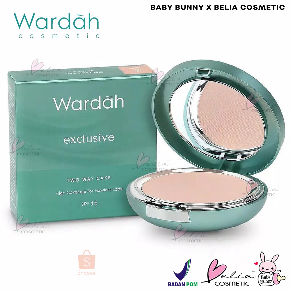 ❤ BELIA ❤ Wardah Exclusive Two Way Cake | Bedak Foundation ( FULL / Refill ) BPOM