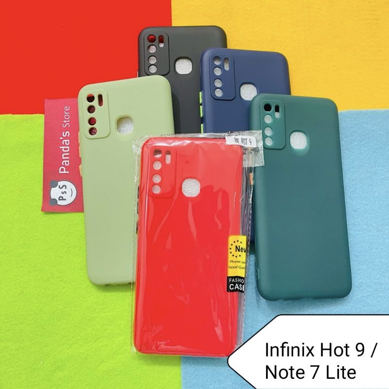 Case Hot 9/Note 7lite Babycase + Pelindung Kamera, Makaron Full Color (PsS)