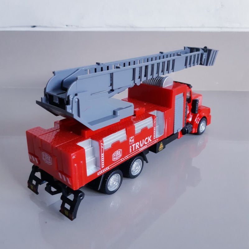 Diecast Truck Pemadam Kebakaran Alloy - Mainan Miniatur Mobil Truk