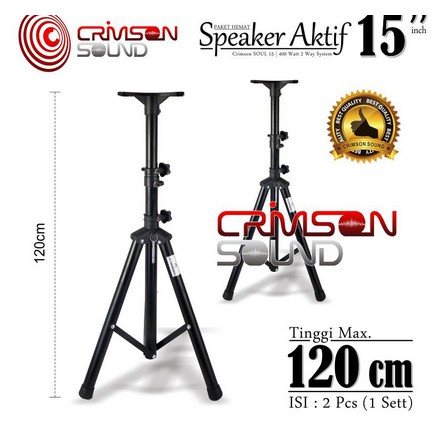 PAKET KOMPLIT SPEAKER AKTIF CRIMSON 15 inch BLUETOOTH Type SOUL 15