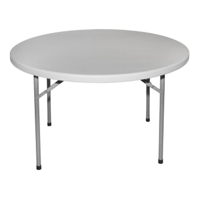 Terbaru Meja Portable Lipat Bulat/ Round Foldable Table 122X74Cm