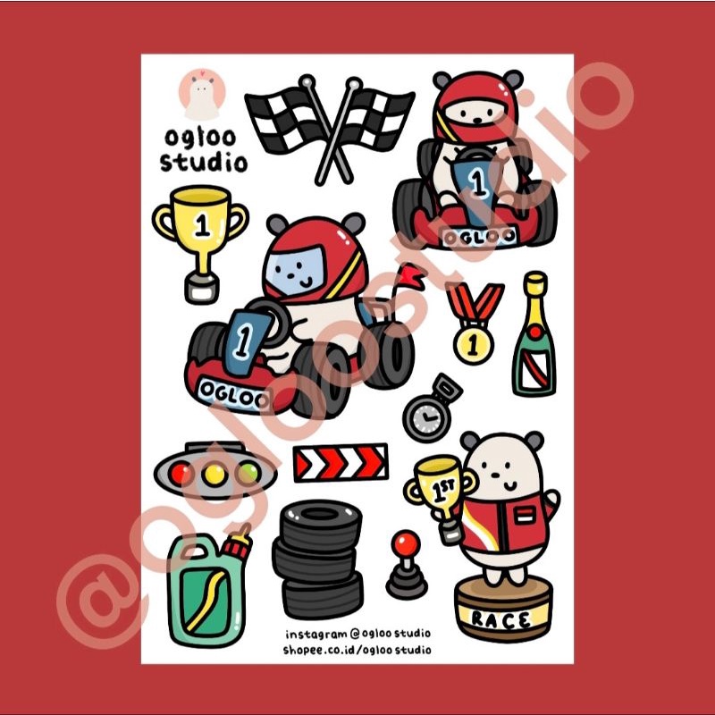 

STICKER AESTHETIC / STIKER ESTETIK / STICKER TUMBLR / STIKER LUCU (GOKART) -A53