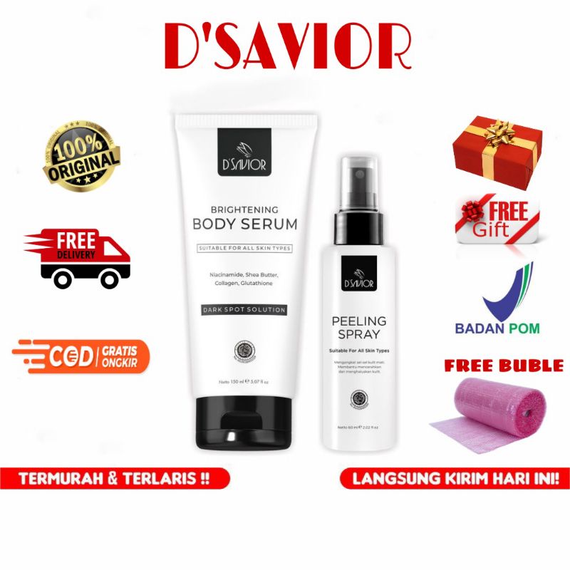 Dsavior Body Whitening Peeling Spray / Body Oil / Serum