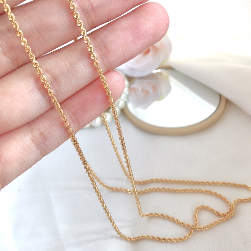 Kalung tambang korea kadar 375 8k elegant