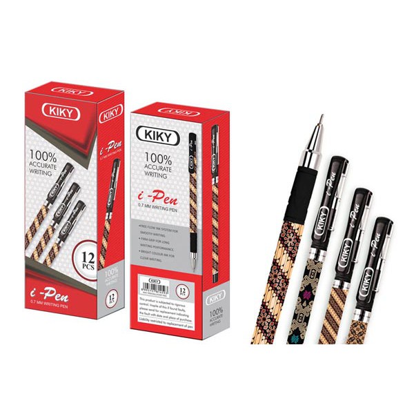 

Nokida Pulpen Batik Kiky I-Pen 1 Pack [0.7mm] Bolpen kiki Batik 1 Pak Ballpoint Klasik Pena 1 Lusin