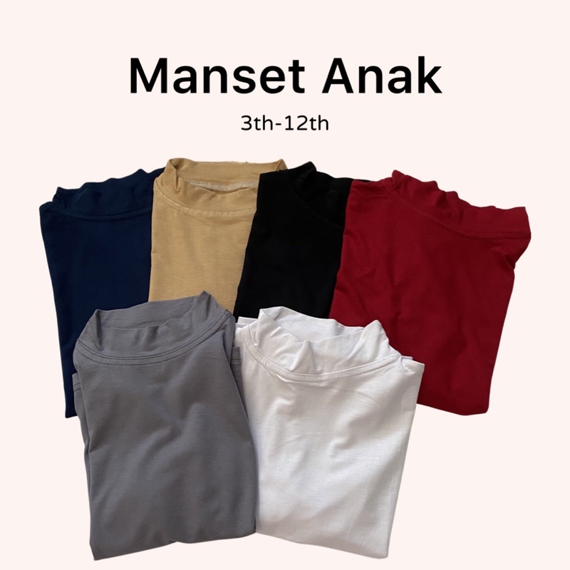 Manset Anak Manset Rayon Inner Hijab Baju Dalaman