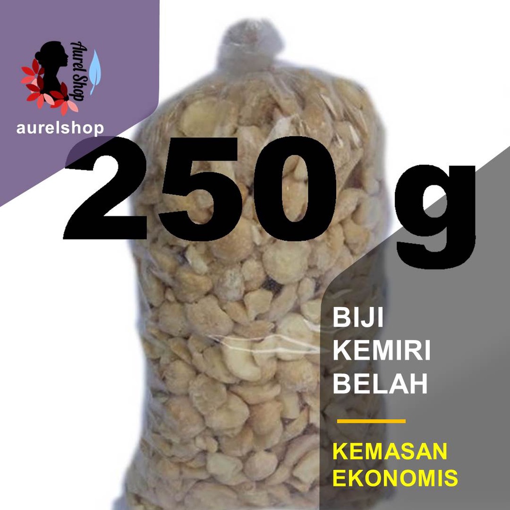 

250 gram Biji Kemiri Belah