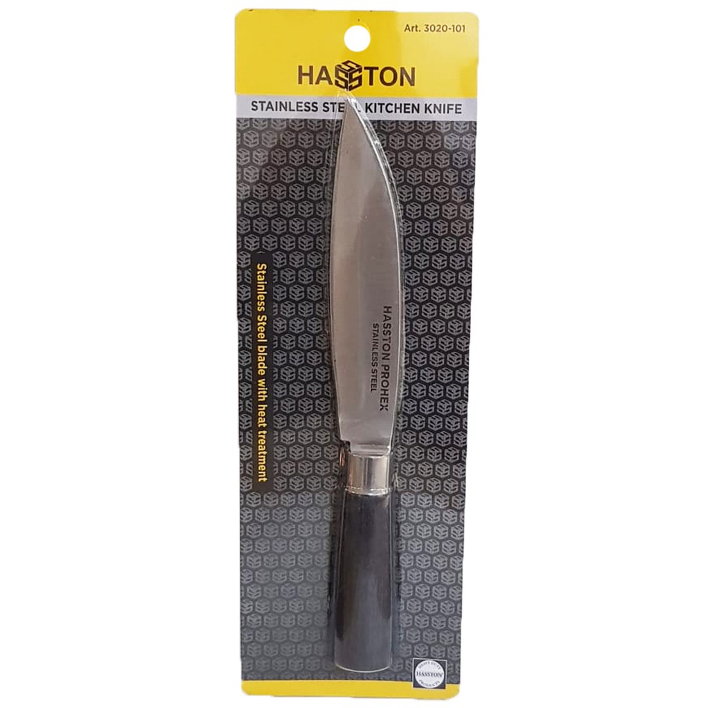 Hasston Pisau Dapur Gagang Kayu Pisau Stainless Steel Kitchen Knife 3020-101