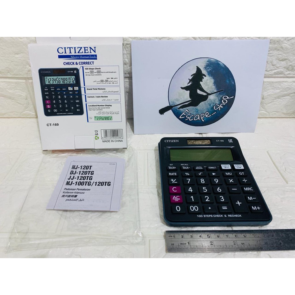 

Terlaris ✨ - KALKULATOR CITIZEN CT 169 - CALCULATOR TYPE CT - 1693.1.23