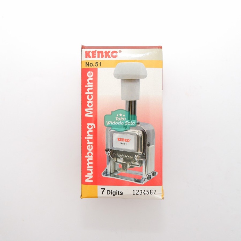 

1 BUAH Stempel Angka Jumbo 7 Digits Kenko No 51 Numbering Machine
