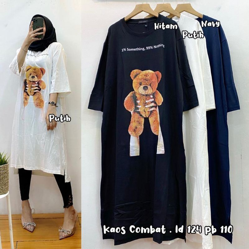 Kaos Long Tunik Oversize Cewek Premium